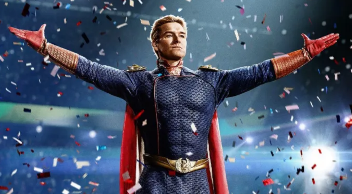 Homelander in a promotional photo for “The Boys,” also later used as Eric Kripke’s profile picture on X.com. (Photo By: Prime)